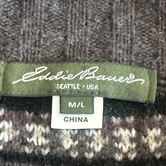 Eddie Bauer | Wool/Cashmere Blend Open Front Drape Cardigan - Picture 4 of 9